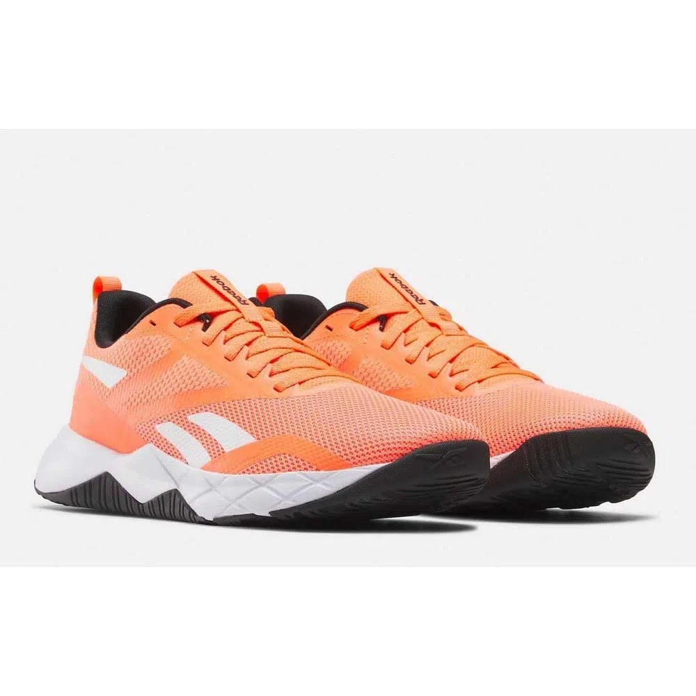 Reebok Zapatillas de Entrenamiento NFX para Hombre, Digital Coral Supercharged Coral Black, 42 EU