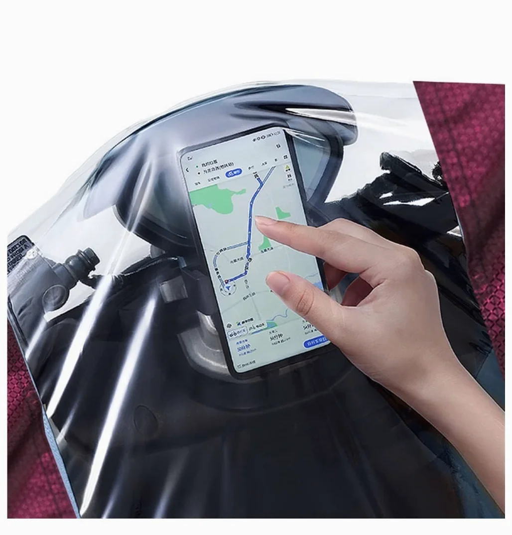 Chubasquero Chubasquero para Motocicleta, Abrigo Largo para La Lluvia, Poncho, Traje Impermeable, Ropa Impermeable para Dos Personas Ponchos De Lluvia Impermeables(B)