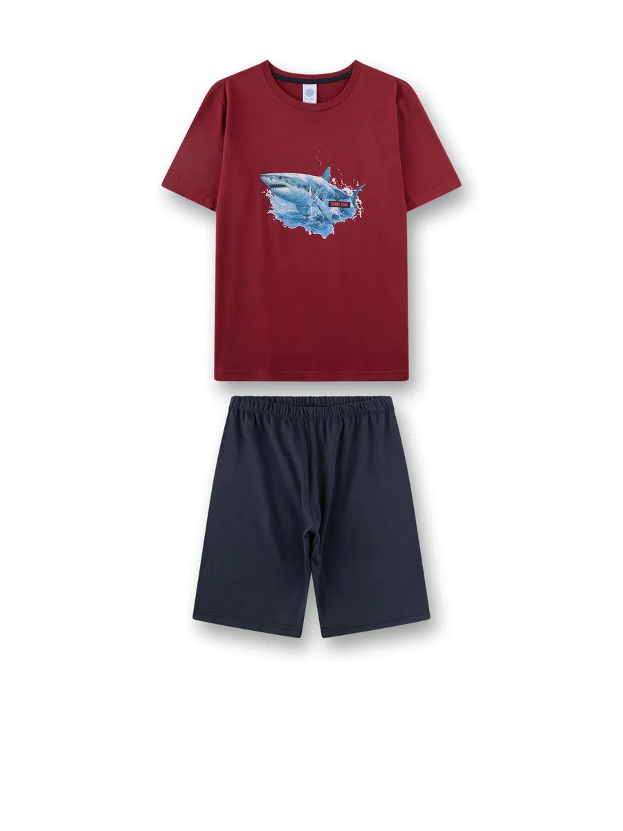 Sanetta 246148 Juego de Pijama, Rojo, 152 cm para Niños