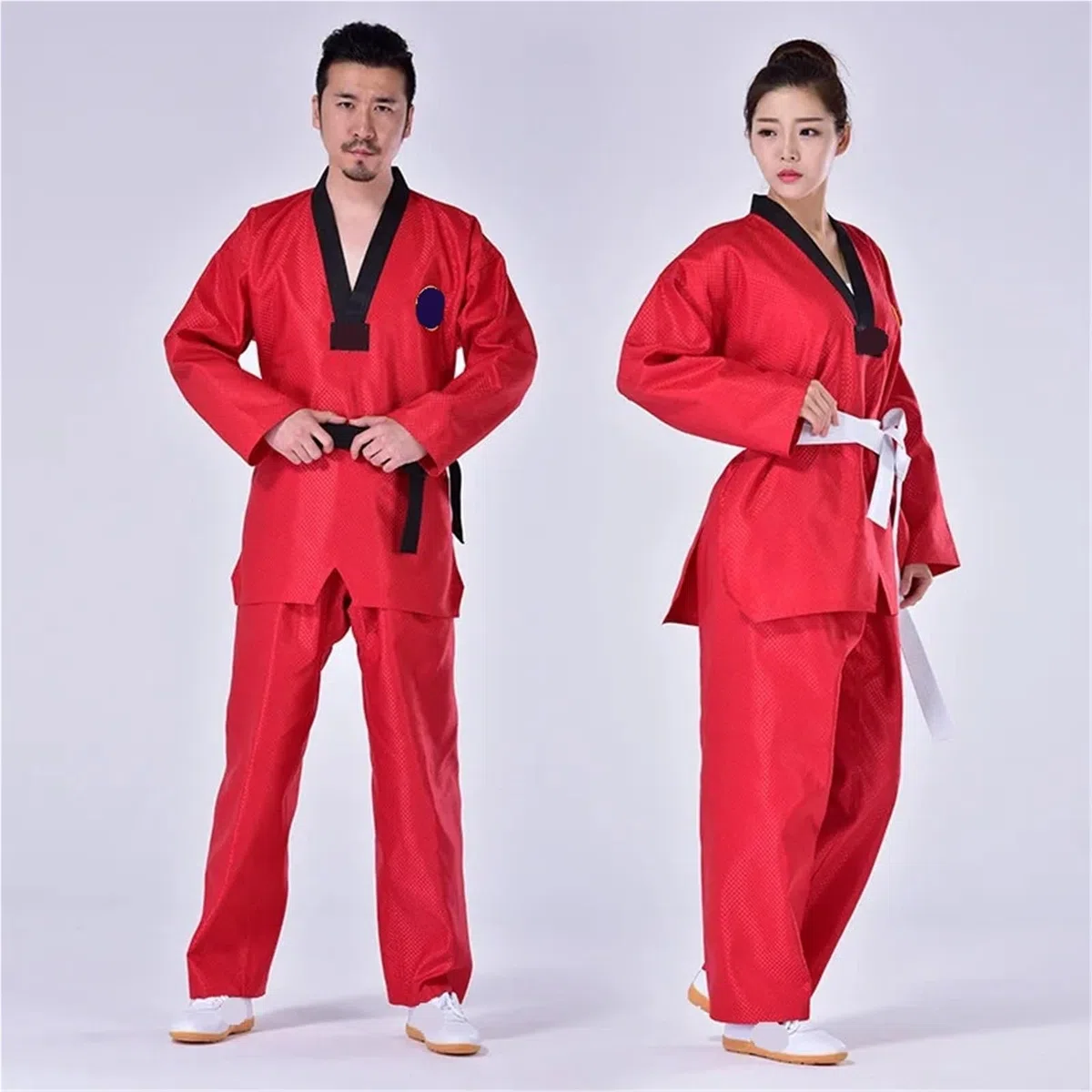 Uniforme de Taekwondo, Traje de Entrenador for Adultos, Karate, Judo, Entrenamiento, Pantalones de competición, Abrigo, Disfraz de Rendimiento for Principiantes