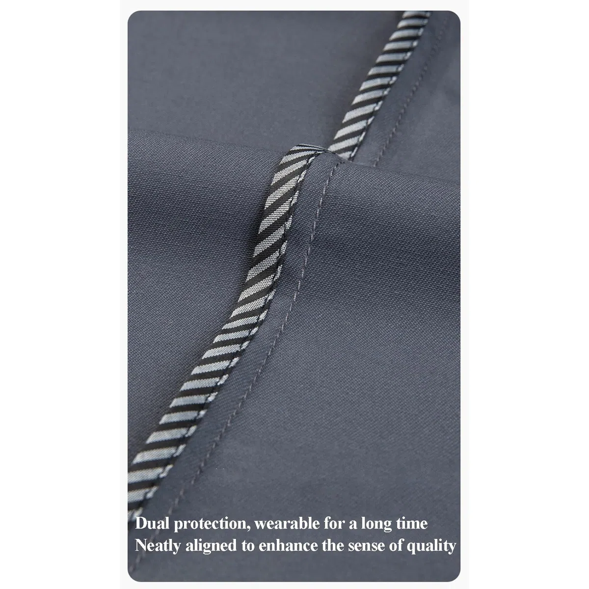 Conjunto de Ropa de Trabajo para Hombre Fuelle de Doble Capa Bolsillos con Cremallera Cintura Elástica Bolsillos Laterales Adicionales Traje de Protección Laboral Reforzado