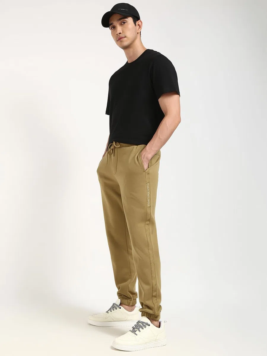 Calvin Klein Pantalón de chándal Hombre Logo Tape Pant con cordón
