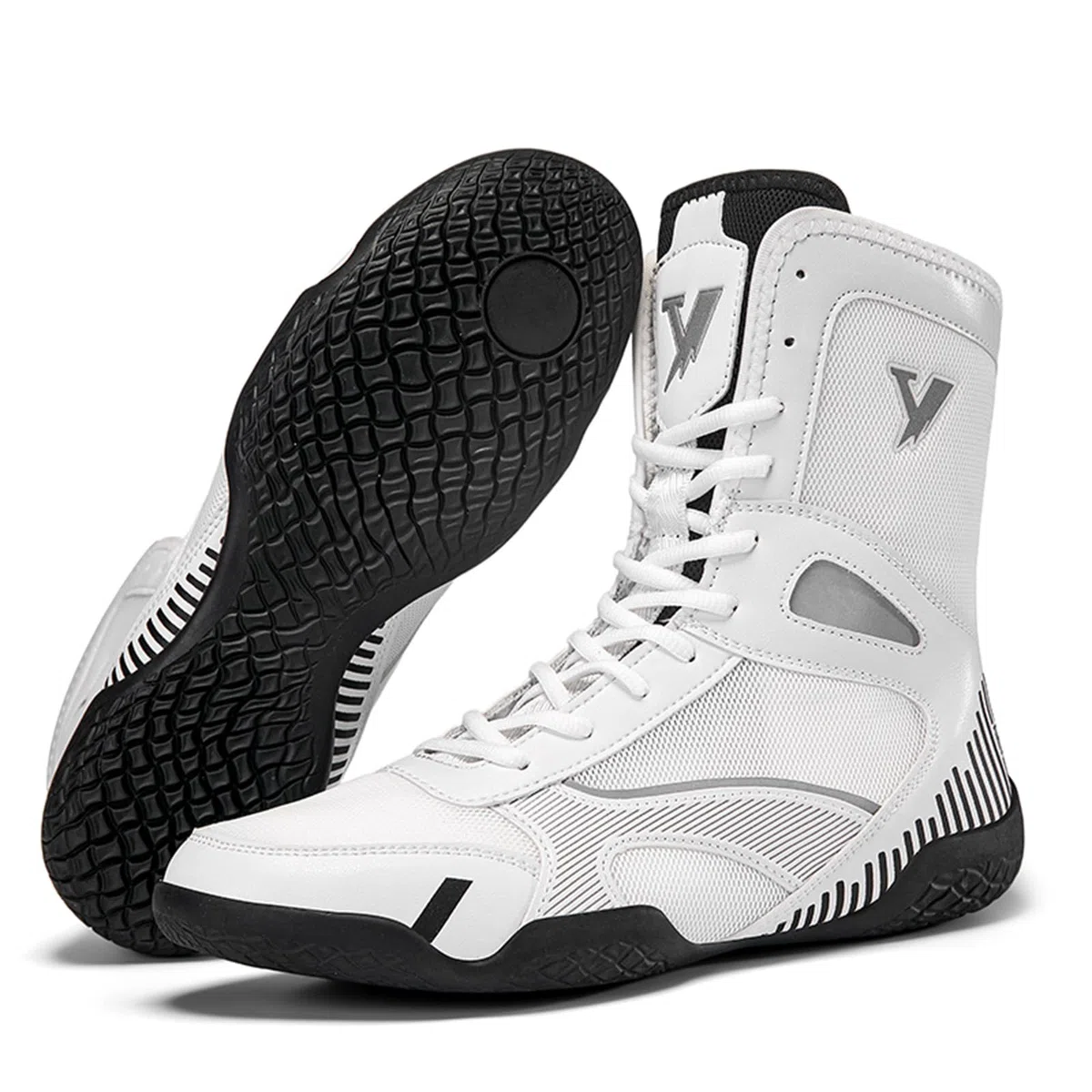 Zapatillas Lucha Boxeo Hombre Botas Interior Entrenamiento Combate