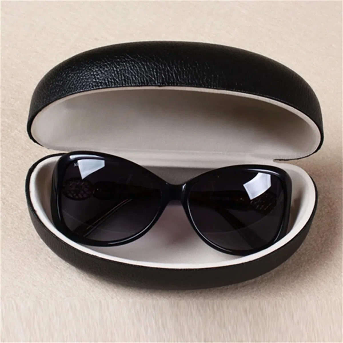 Estuche for gafas de sol, estuche portátil for con cremallera dura, paquete viaje, 2 uds Para Mujer