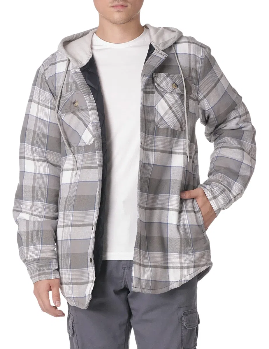 Wrangler Authentics Authentics Veste Chemise Matelassée En Flanelle Pour Homme Camisa Abotonada Hombre