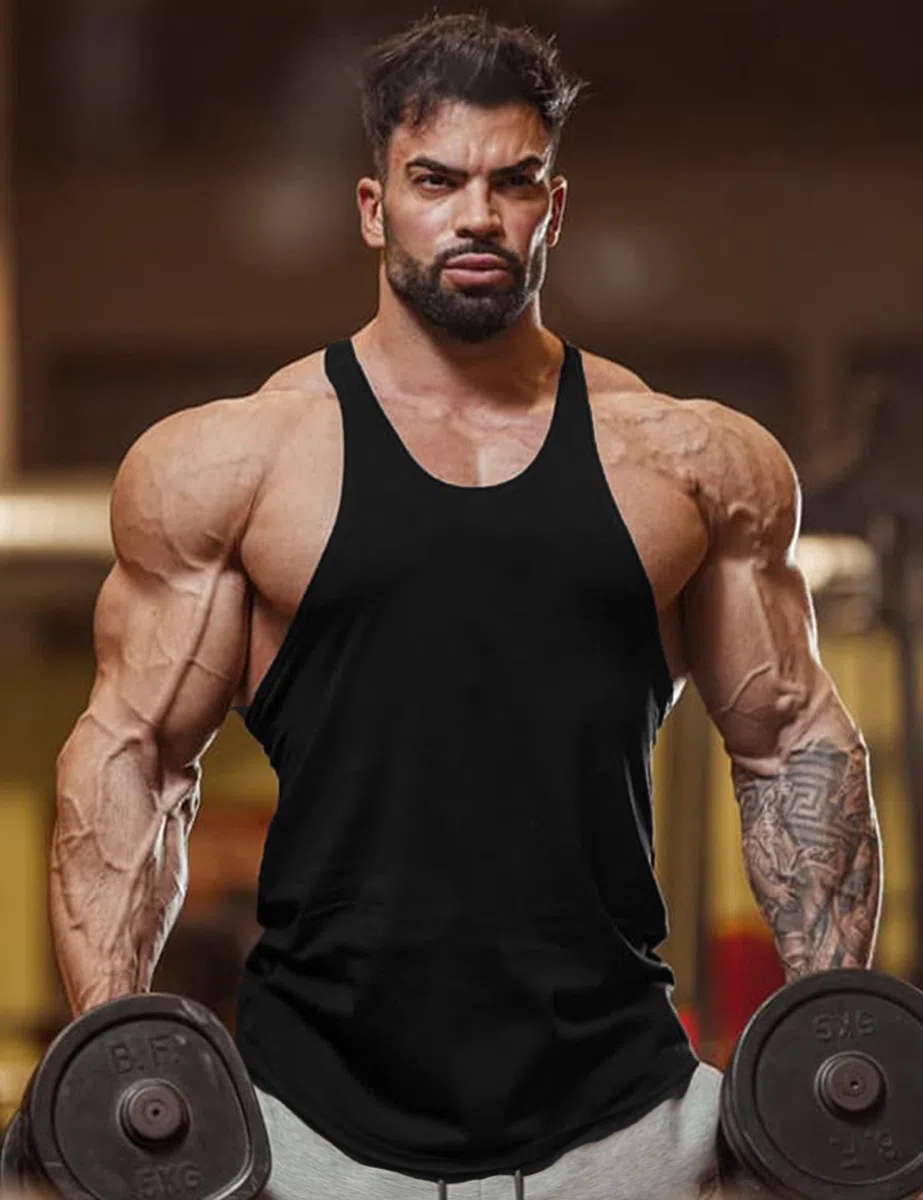 Babioboa Camisetas sin Mangas para Hombre, 3 Unidades, para Gimnasio, Entrenamiento, Espalda en Y, musculación, Culturismo