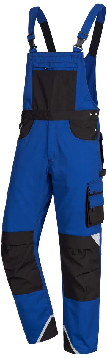 Nitras Motion Tex Plus Pantalones con Peto de Trabajo - Multi-Bolsillos - para Hombre y Mujer