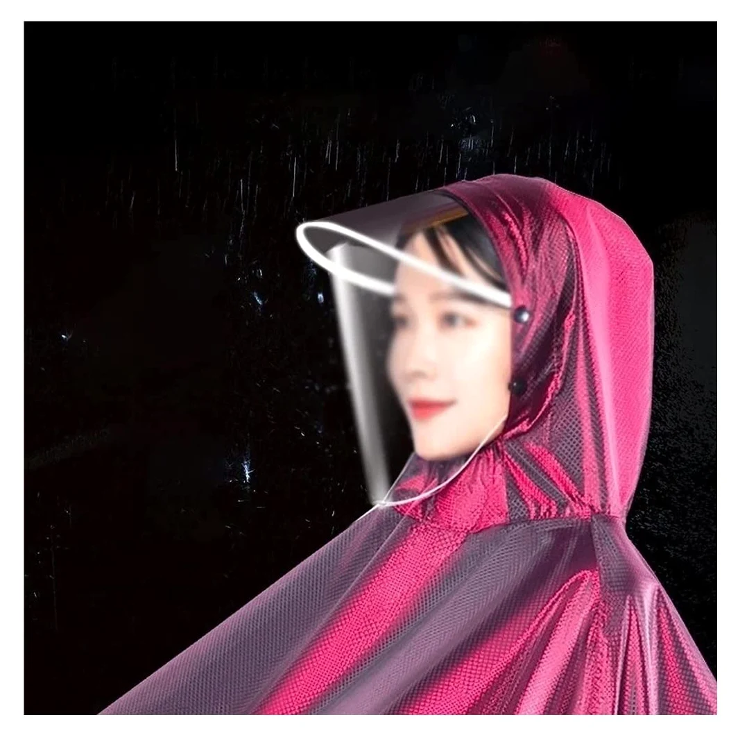 Chubasquero Chubasquero para Motocicleta, Abrigo Largo para La Lluvia, Poncho, Traje Impermeable, Ropa Impermeable para Dos Personas Ponchos De Lluvia Impermeables(B)