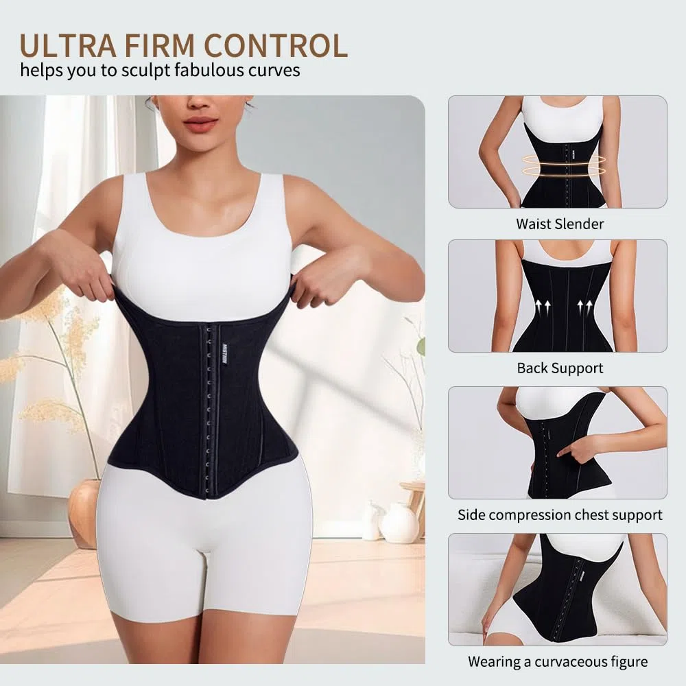 Faja reductora de cintura, faja moldeadora de entrenamiento, control de abdomen, entrenador de cintura para mujer