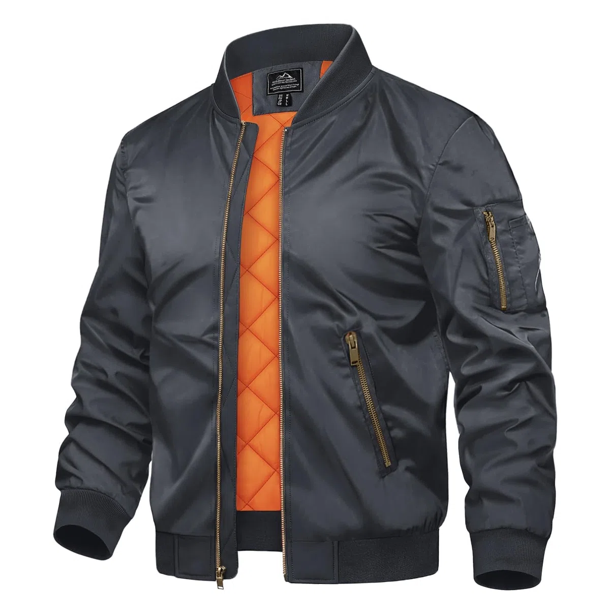 TACVASEN Chaqueta Abrigada Chaqueta de Invierno para Hombre Chaqueta Bomber de Carga Abrigo a Prueba de Viento Chaquetas Urbanas