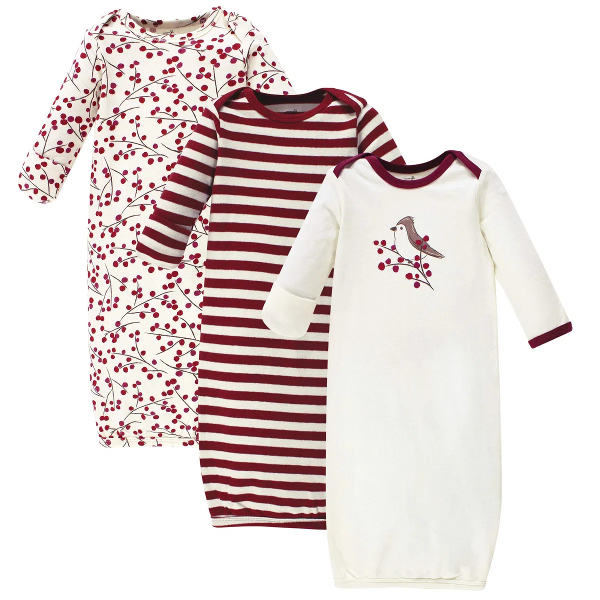 Touched by Nature Organic Cotton Gowns Saco de Dormir Unisex bebé (Pack de 3)