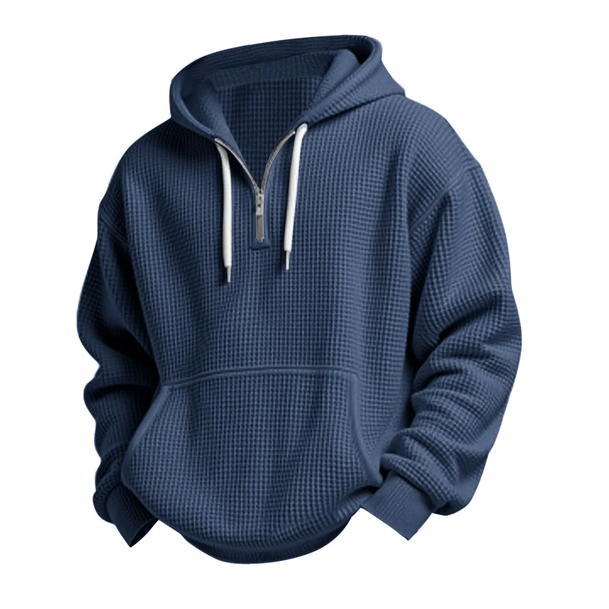 Chaquetones Hombre Invierno Sudadera con Capucha De Manga Larga para Hombre, Exteriores, Deportiva Top Transparente (Navy, L) Camisa Jersey Corta Ropa Running Camiseta Ciclismo Moda Gym