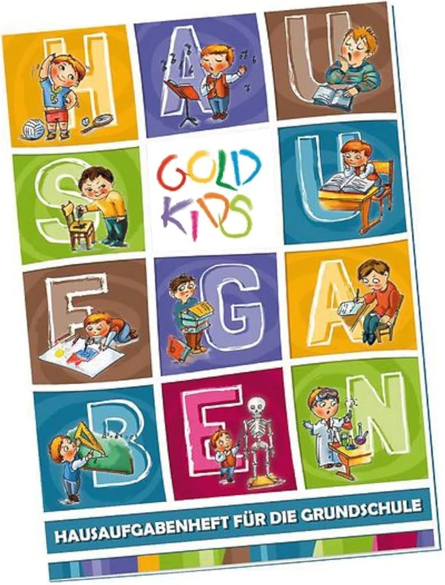 Goldkids - Mochila escolar para niños y niñas, juego de 4 - Mochila escolar para niños con bolsa de zapatos, estuche con equipamiento- cuaderno de deberes - diseño de unicornio - 1-3 clases, Juego de