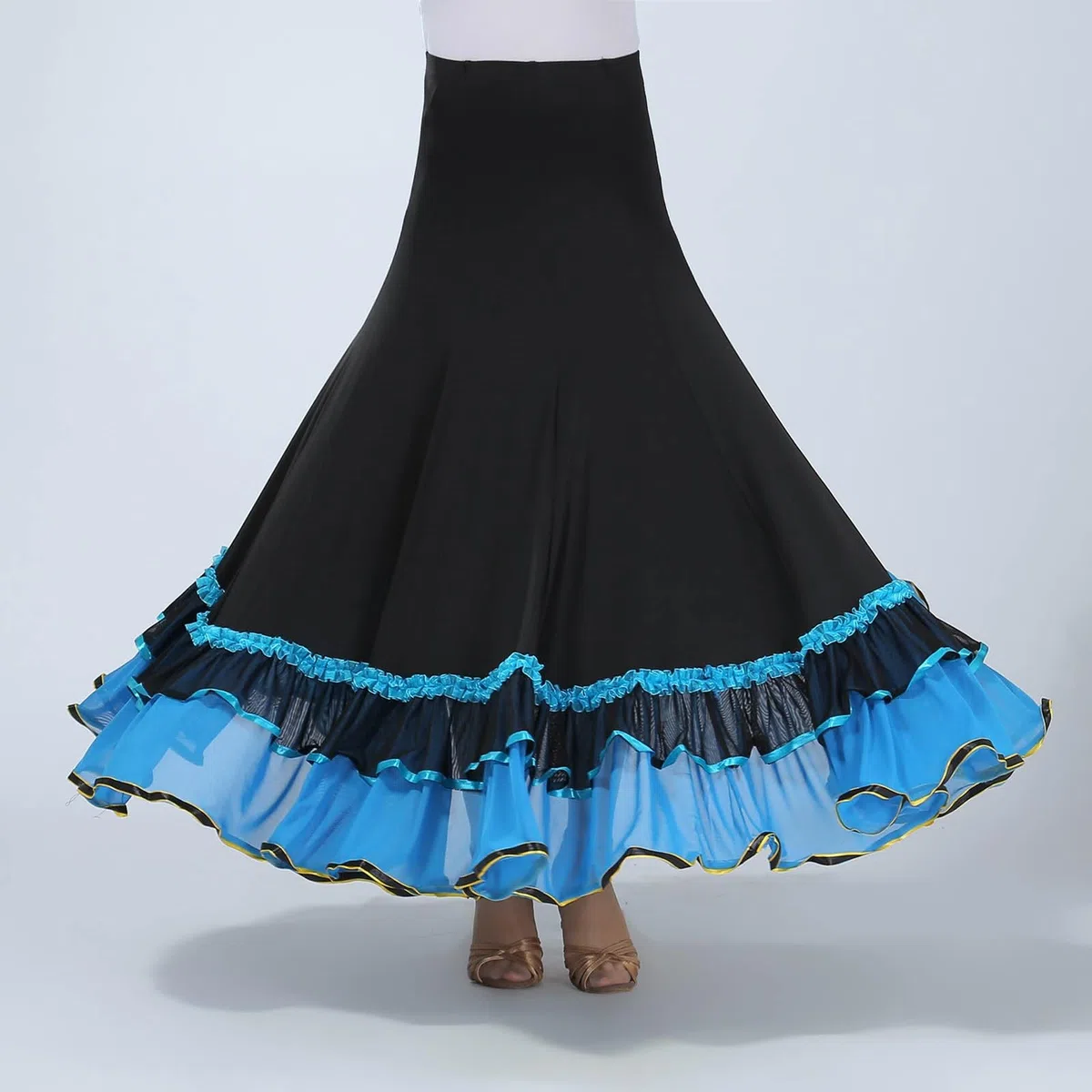 Falda Larga Mujer Verano, Faldas Mujer Verano Volantes, Baile Tradicional EspañOla con Capas Y Elegante DiseñO Fluido Actuaciones Faldas Skirt Falda Lunares Falda Vaquera Minifalda