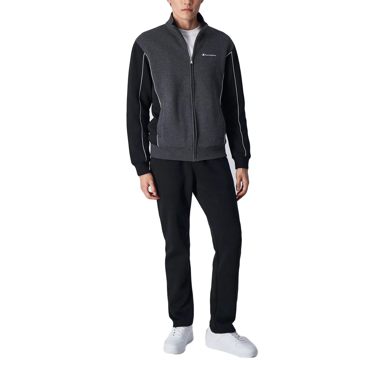 Champion Legacy Sweatsuits-Powerblend Fleece Full Zip Chándal Deportivo para Hombre