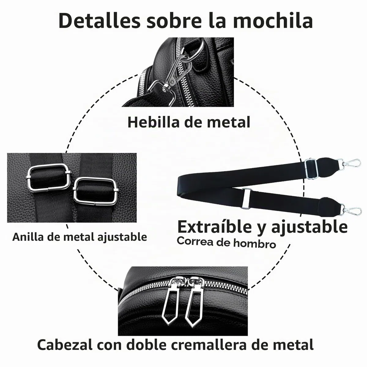 Mochila pequeña para mujer, mini mochilas de piel sintética para mujer, versátil, 3 en 1, bolso de mano de moda, mochilas de viaje
