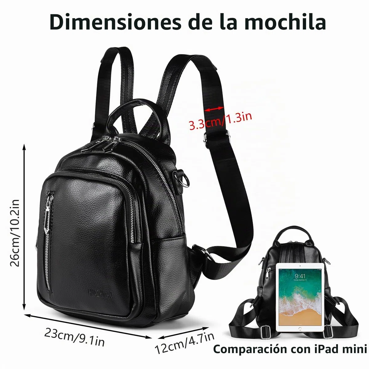 Mochila pequeña para mujer, mini mochilas de piel sintética para mujer, versátil, 3 en 1, bolso de mano de moda, mochilas de viaje