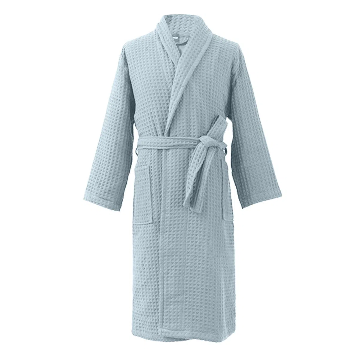 Albornoz para mujer de pique gofre, bata de casa para mujer, kimono mullido, ligero, bata de sauna, bata suave, ropa de dormir, cómoda bata de baño con cinturón, bata de baño para mujer