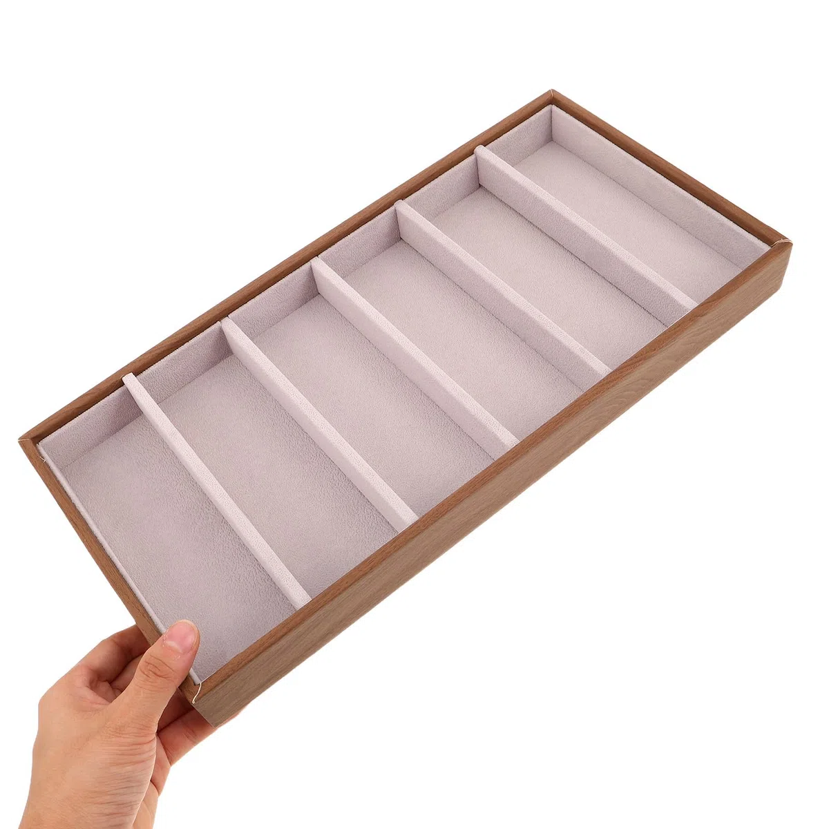 POPETPOP Estante de Exhibición para Guardar Gafas Caja de Almacenamiento para Gafas de Sol Organizador de Escritorio Compartimentos para Joyas Bandeja para Mesita de Noche para Oficina y Ho