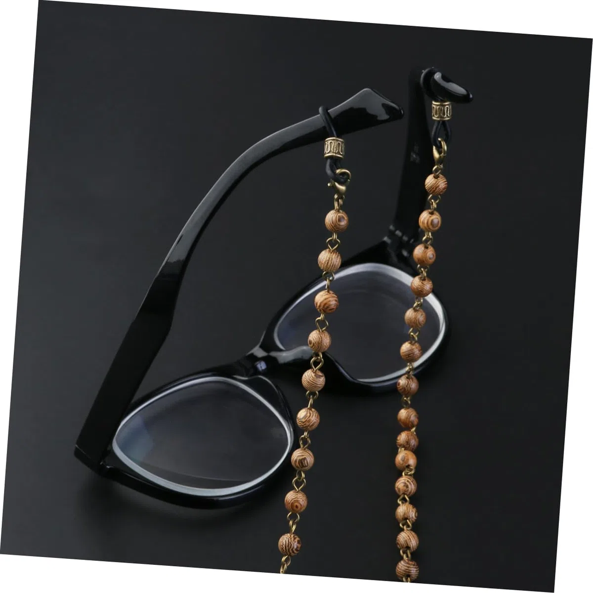 SHERCHPRY 2 Piezas cadena de cuentas de madera Gafas de sol cadena de anteojos de cuentas
