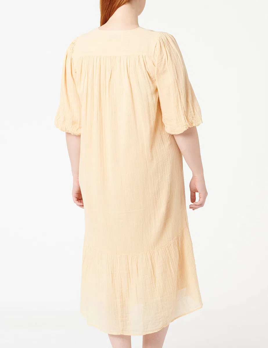 Noa Noa Baumwolle Sommer Kleid Vestido para Mujer
