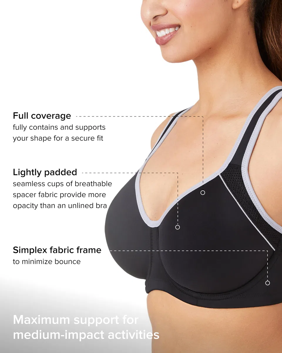 Wacoal Lindsey Sport Contour Underwire Bra, 853302 Sujetador Deportivo Mujer