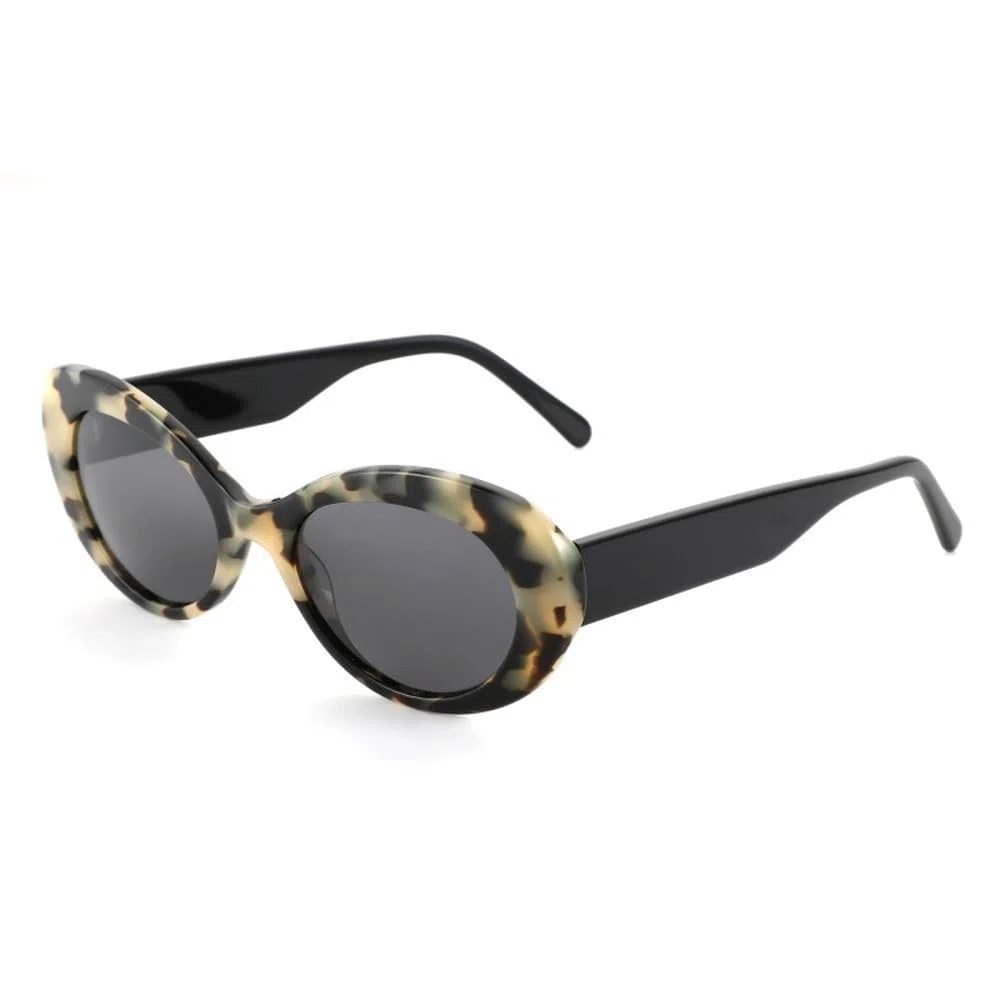 Gafas de sol polarizadas ovaladas de acetato con protección UV400