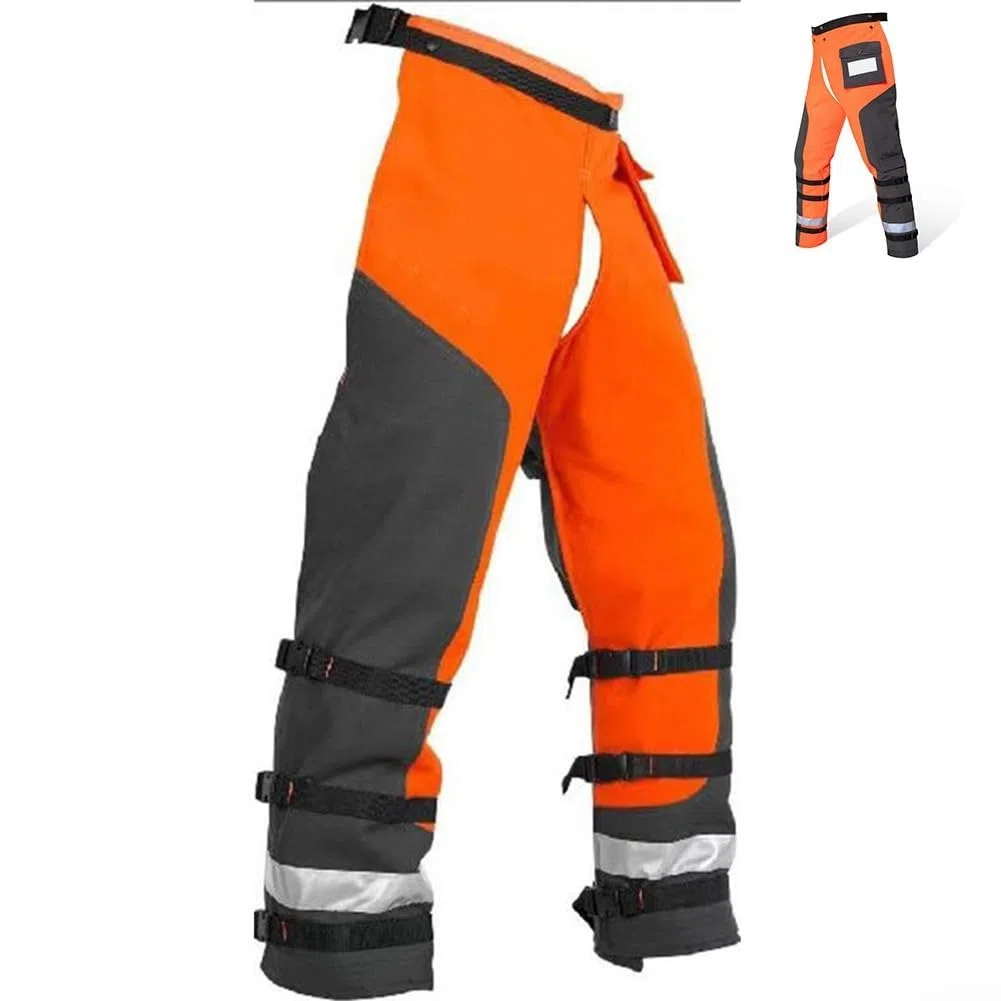 Pantalones protectores ligeros para motosierra con 9 capas de tela y cinturón ajustable que ofrecen seguridad y comodidad para el uso de registro y corte