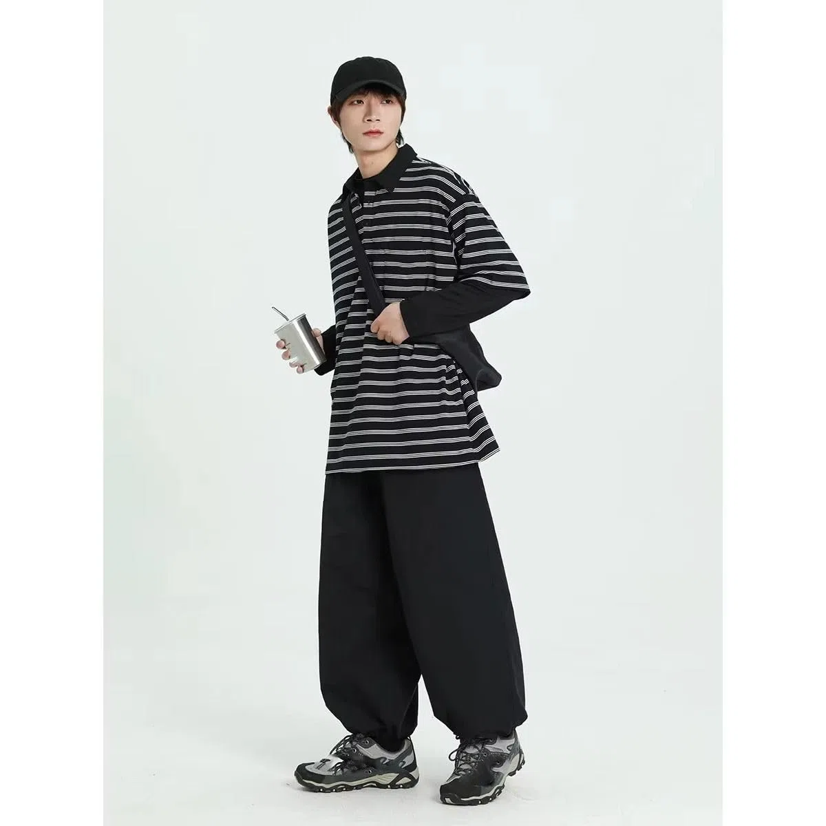 Pantalones harén de Carga Deportivos callejeros para Hombre, Sudaderas Unisex holgadas Casuales