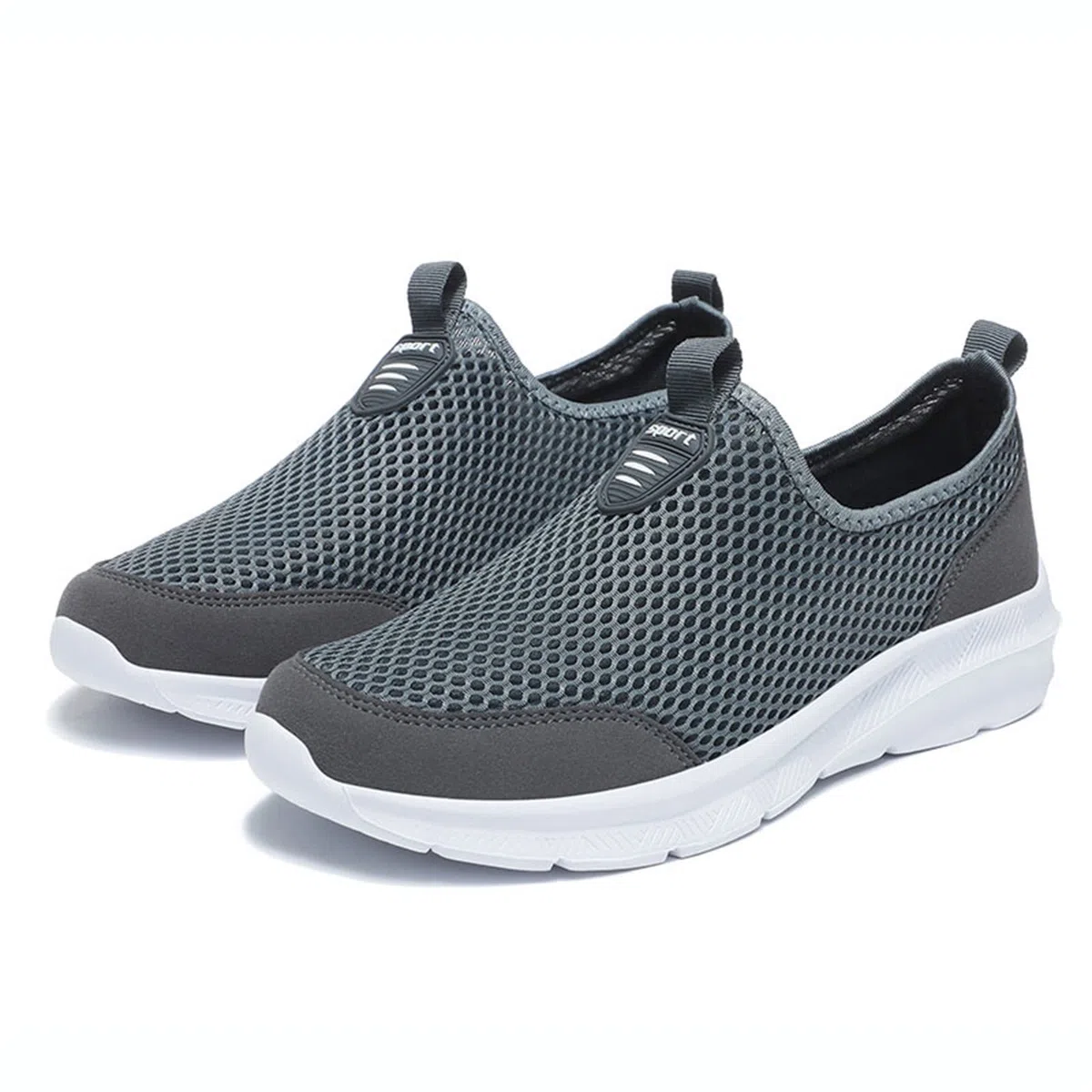Zapatillas Deportivas veraniegas para Hombre Calzado Casual con Cordones Superficiales de Malla Transpirable