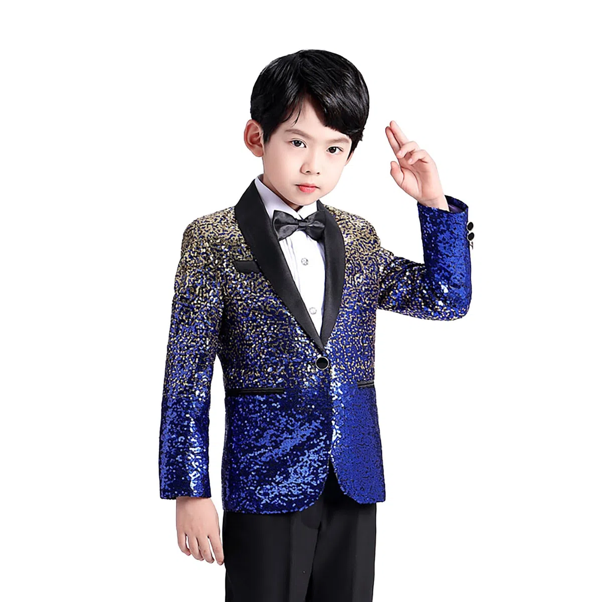 Genérico Cazadora Efecto Piel Niño - Elegante Chaqueta De Traje Infantil con Corbata De para Eventos Formales Y Celebraciones