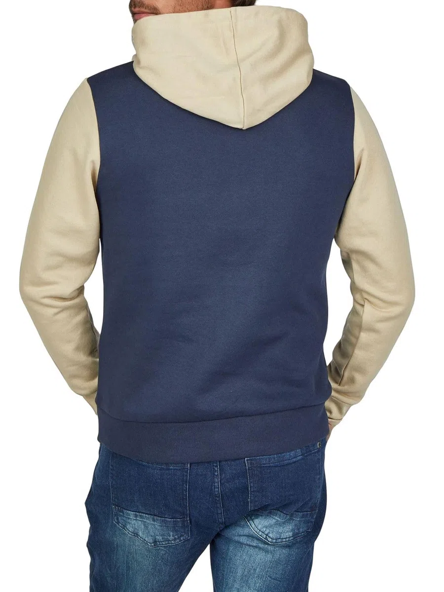 JACK & JONES JWHLOGO - Sudadera con capucha para hombre con estampado de bloqueo de bloqueo regular y talla grande, color verde, azul, beige, azul marino, S, M, L, XL, XXL, 3XL, 4XL, 5XL, 6XL, 7XL