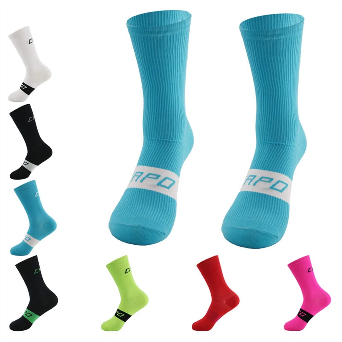 4 Pares de Mujeres Hombres Deporte Ciclismo Calcetines Corriendo Camping Senderismo Tenis Calcetines Transpirable