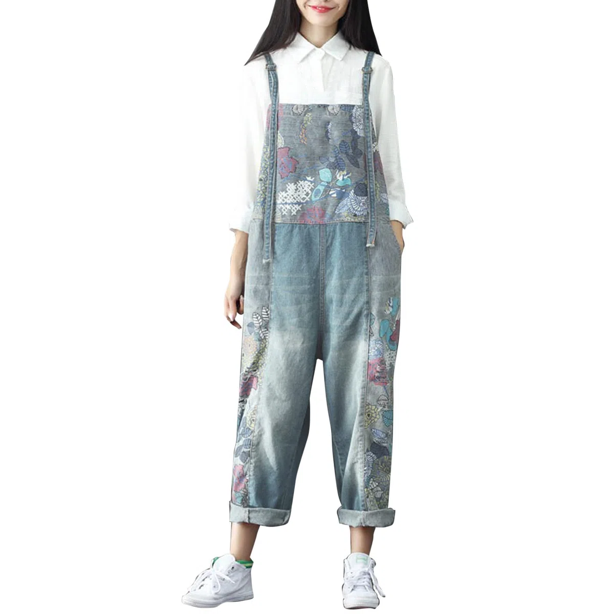 Monos Vaqueros Mujer Jumpsuit Mono Elegante Trabajo Petos Faldas Vestido Camisero De Peto Vaquero