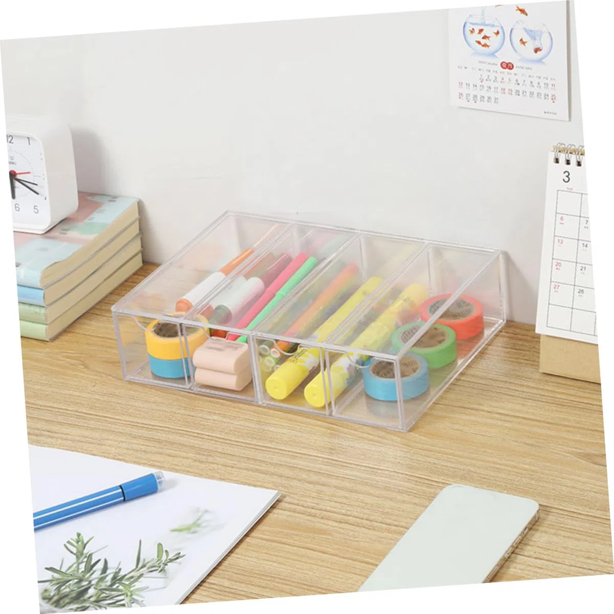 Caja Transparente para Guardar Gafas de Sol y Gafas 4 Capas y 2 Unidades, Organizador Resistente de Acrílico PS para Exhibición en Mostrador