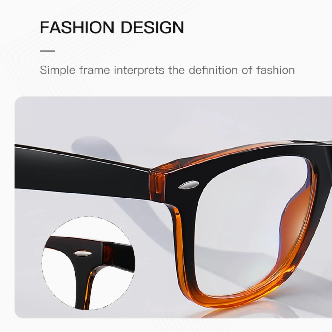 Gafas con montura de moda que filtran la luz azul