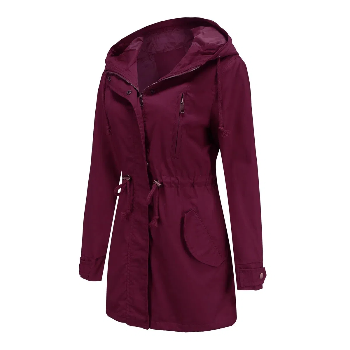 Generisch Chaqueta para silla de ruedas Active Outdoor Trench Windbreaker Abrigo con ligero, talla grande, chaqueta impermeable para mujer