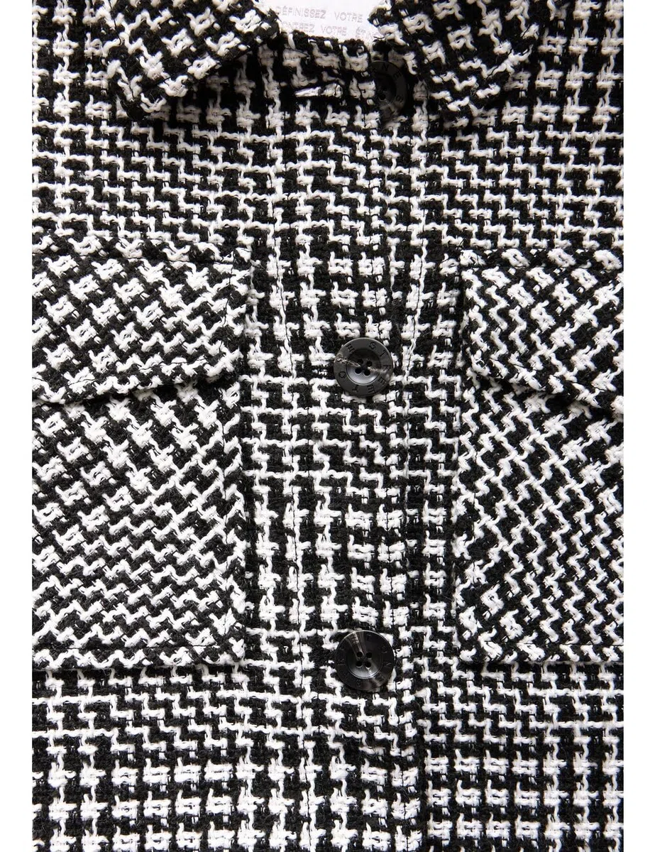 STREET ONE A212326 Chaqueta Bouclé a cuadros Mujer