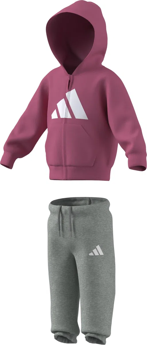 adidas Unisex bebé ESSENTIALS TRACKSUIT, pink fusion/white, 6-9 Months