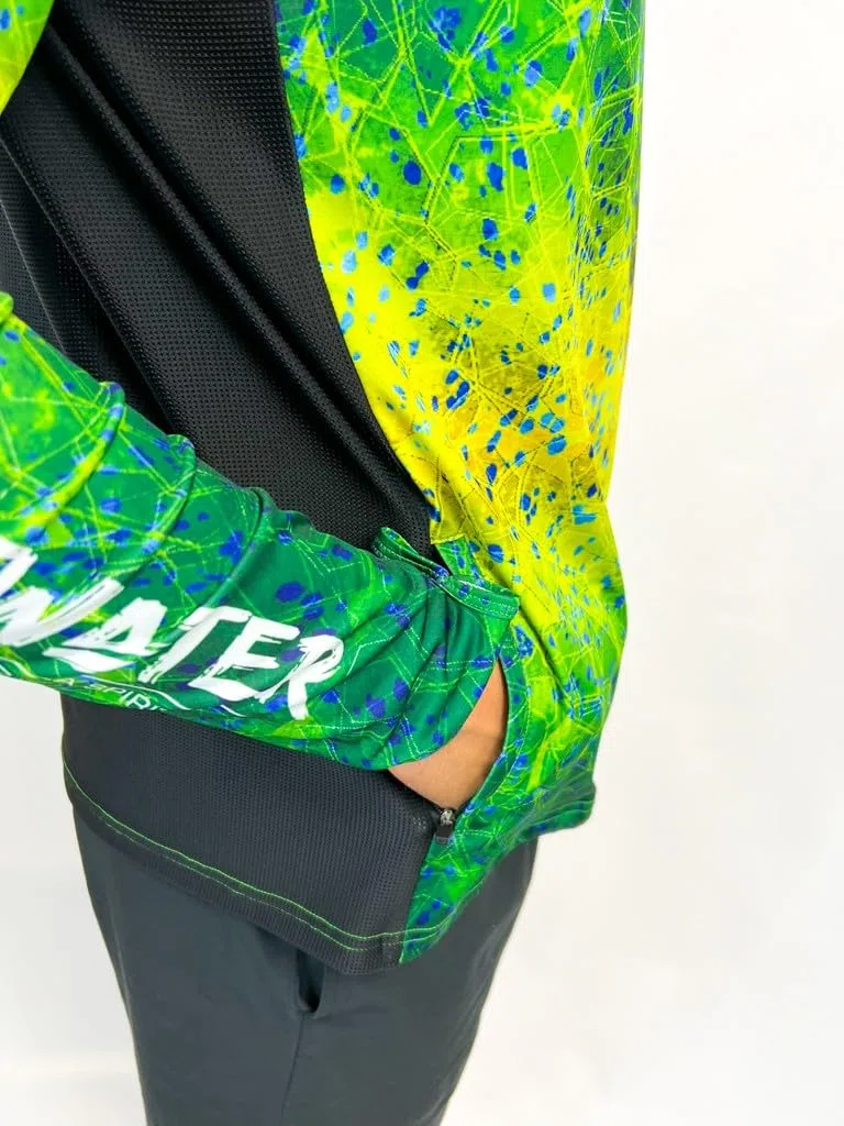 OUTWATER Guerilla Pro - Camiseta de pesca para hombre, protección solar antirrayos UV con capucha UPF50+ | Pesca, Kayak, Paddle, Outdoor
