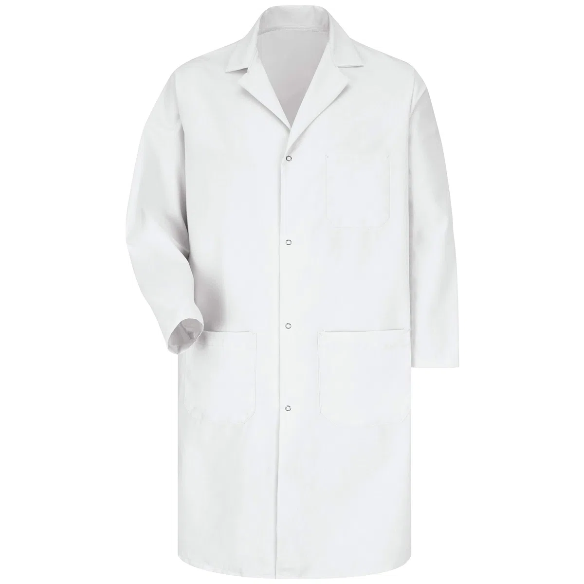 Rojo Kap Hombres de RK Lab abrigo con bolsillos - Blanco -