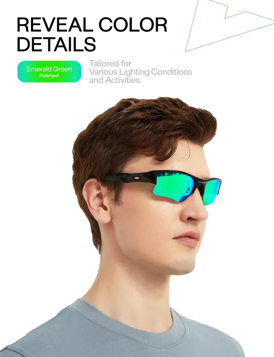 Mryok Lentes de repuesto compatibles con gafas de sol Oakley Straightlink OO9331, polarizadas HD, protección UV, resistentes a los impactos