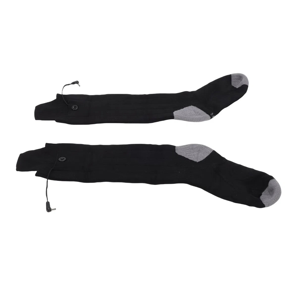 ASHATA Calcetines Térmicos Negros 4 Niveles de Calefacción Batería de Larga Duración para Esquiar Al Aire Libre Lavables Recargables para Hombres y Mujeres