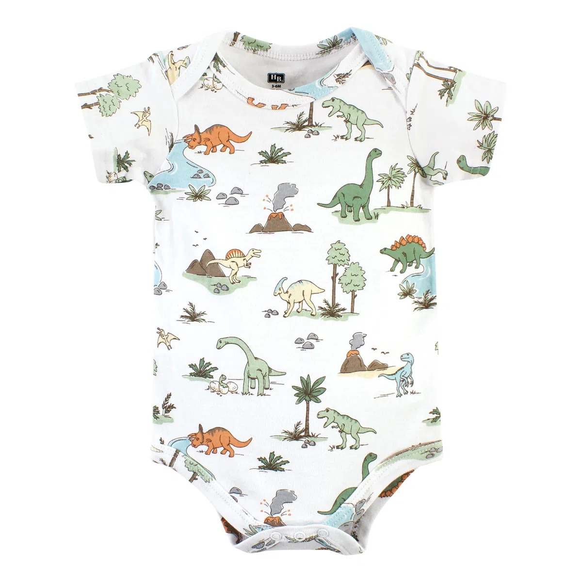 Hudson Baby Bodis unisex de algodón para bebé, paquete de 5 aventuras de dinosaurios, 12-18 meses, paquete de 5 aventuras de dinosaurios, 12-18 meses, Dinosaur Adventures - Paquete de 5, 12-18 Months