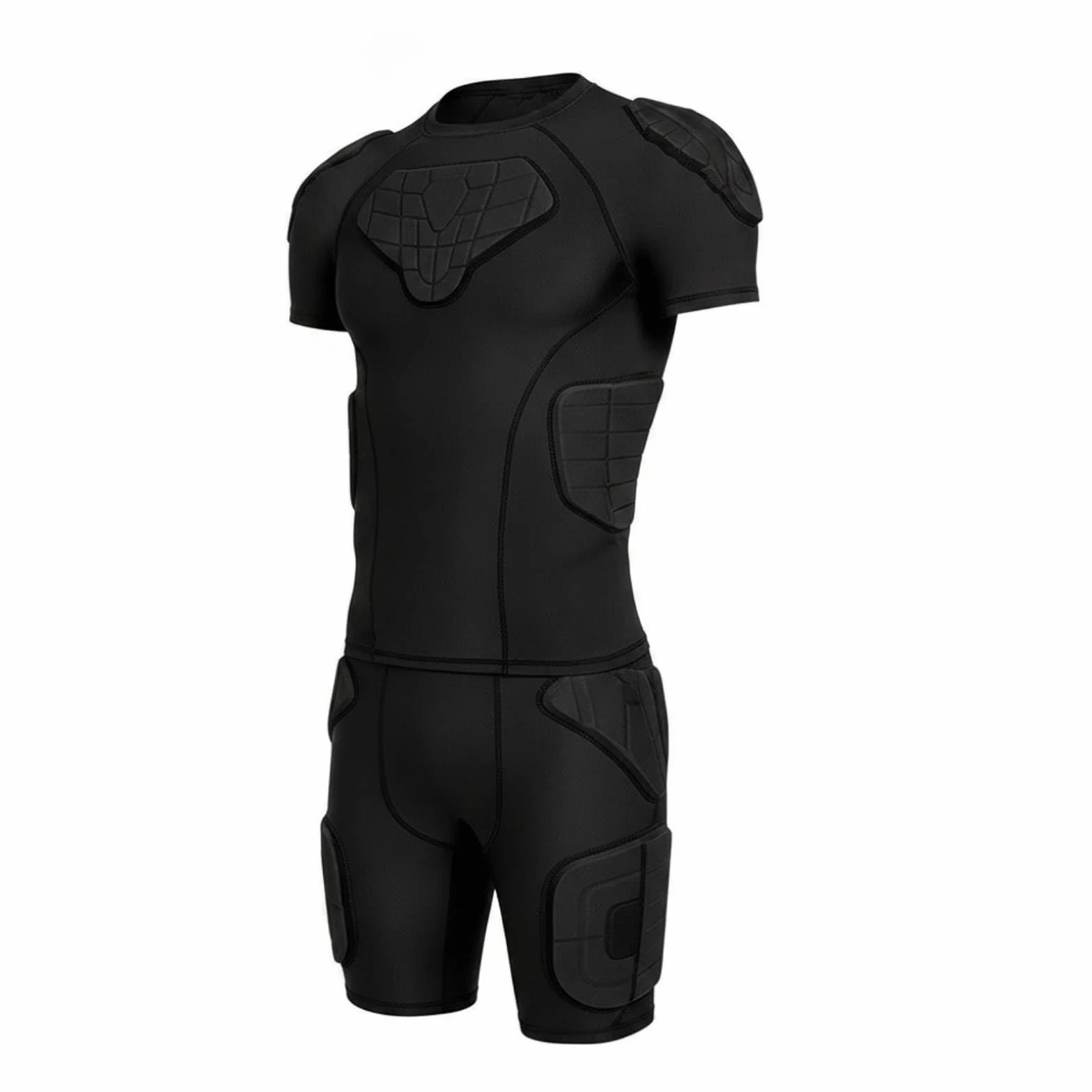Camiseta Compresión Acolchada Cómoda Camiseta con Protección Acolchada Estable Indumentaria Deportiva para Deportistas