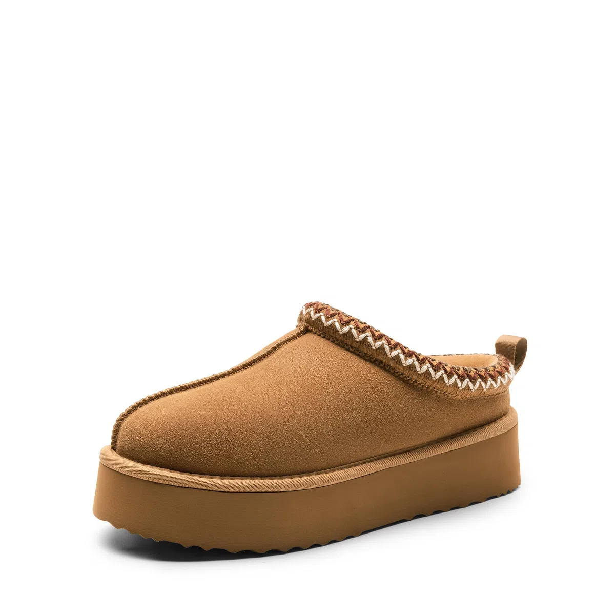 DREAM PAIRS Zapatillas para Mujer de Ante Genuino con Plataforma, Calientes y Cómodas, Zapatillas de Invierno Suaves y Peludas para Uso Interior y Exterior