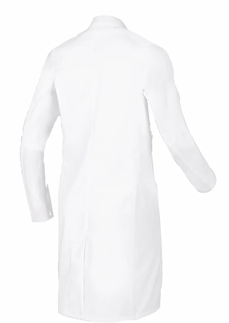 BP 1746-684-21-38n - Bata de médico para mujer, manga larga, con insertos elásticos, 200,00 g/m², mezcla de tela con elástico, color blanco, 38N