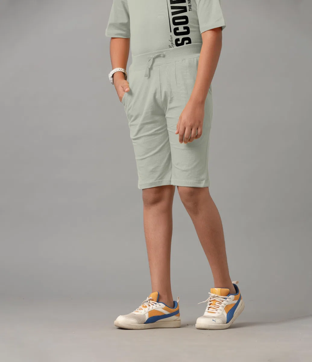 KYDA KIDS Camiseta y pantalones cortos para niño, 100% algodón puro, estampados, corte holgado, camiseta y pantalones cortos con hombros descubiertos