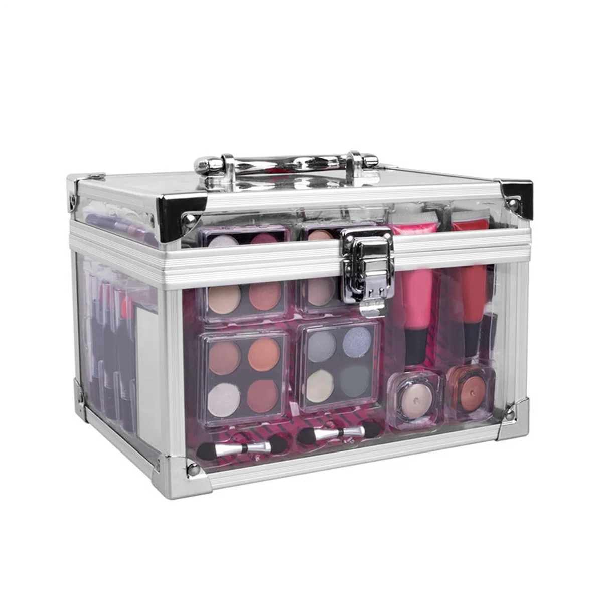 Kit De Maquillaje Completo Paleta Cosmética | Estuche Con Sombras Rubor Brochas Para Adolescente Viaje Boda Teatro