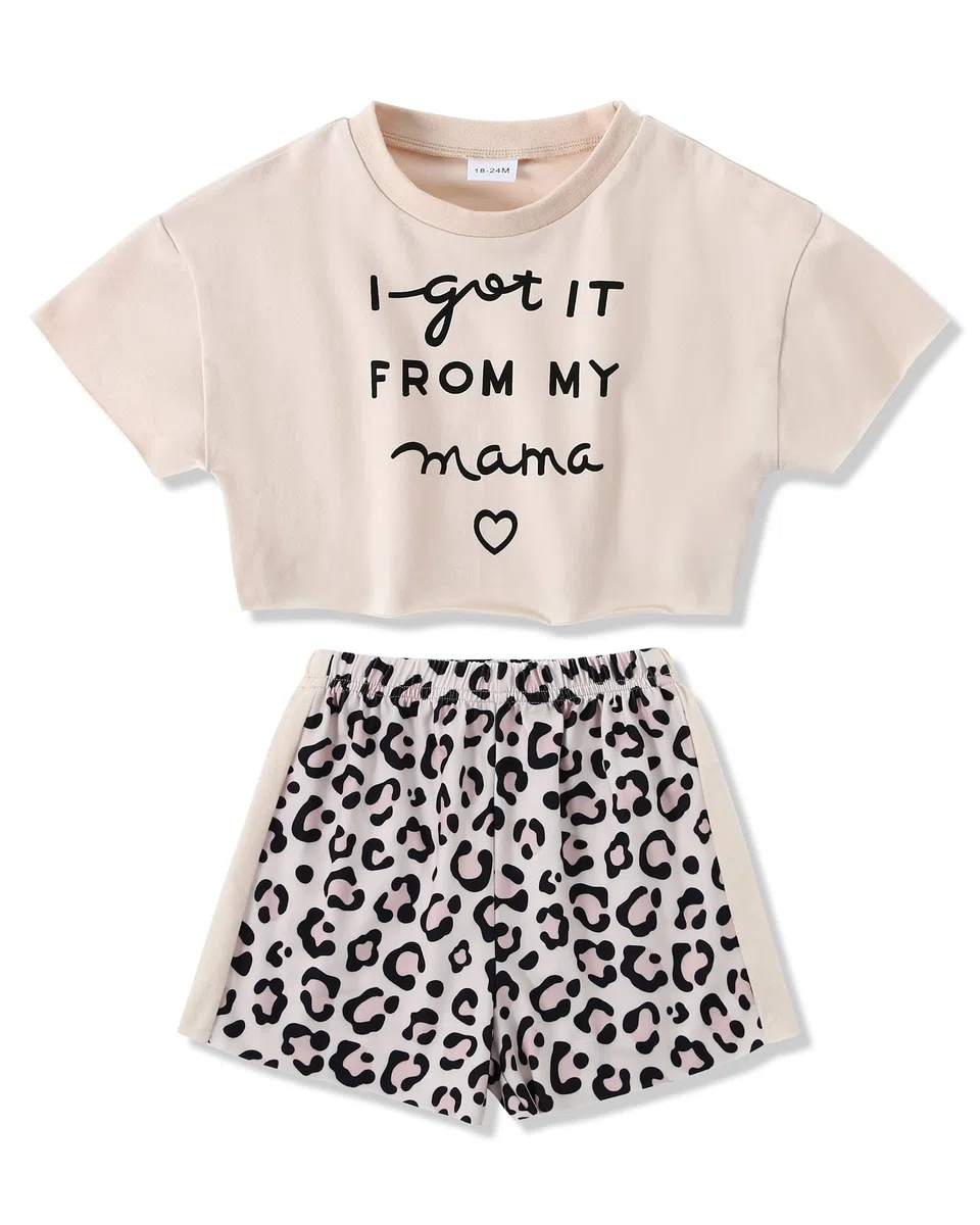 YALLET Ropa de verano para niñas pequeñas, camiseta de manga corta y pantalones cortos, ropa de bebé linda 1-5T